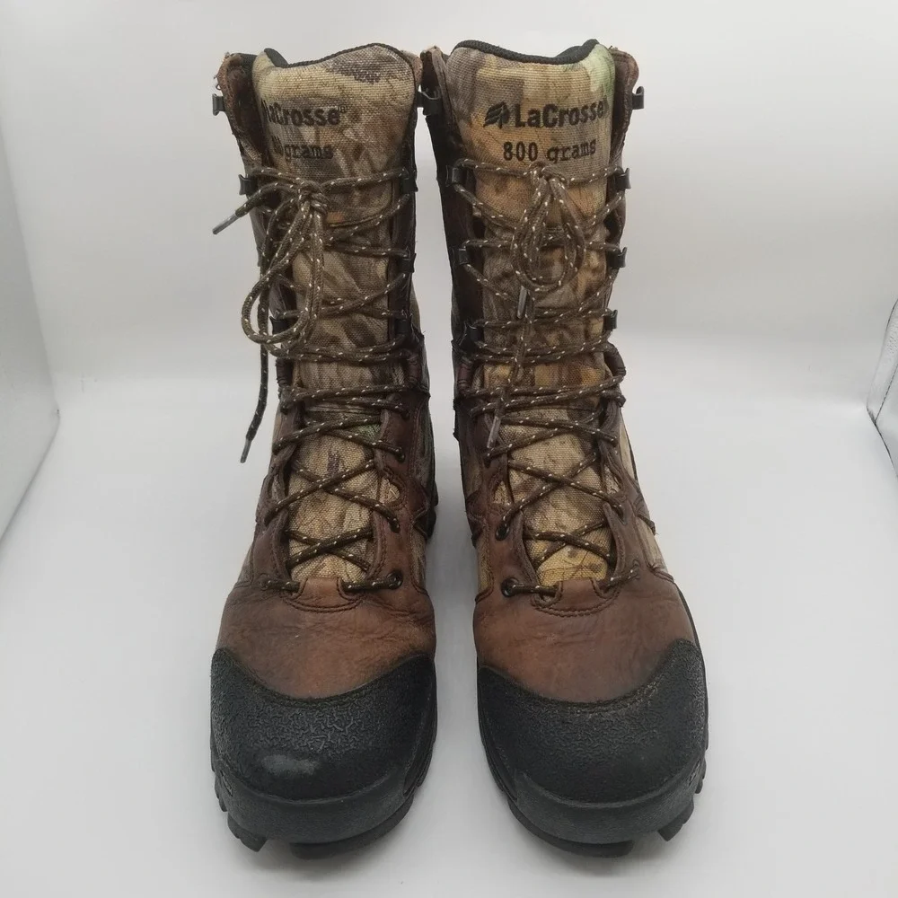 Lacrosse Hunting Boots Mens 9 Wide 800g‎ Thinsulate Ultra Gore-Tex Camo 541004